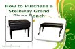How to purchase a steinway grand piano bench