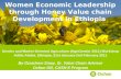 Women economic leadership through honey value chain development in Ethiopia