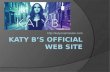 Presentation for Katy B's Web Site