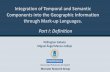 Integration of temporal and semantic components into the Geographic Information through mark-up languages. Part I: Definition