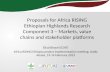 Proposals for Africa RISING Ethiopian Highlands Research Component 3 - Markets, value chains and stakeholder platforms