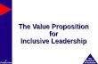 Value Proposition for Inclusive Leadership