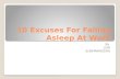 10 excuses for Falling Asleep at Work