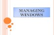 Managing windows