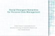 Social Emergent Semantics for Personal Data Management