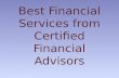 Best financial services from certified financial advisors