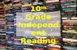 10th Grade Independent Reading