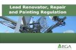 Lead Renovator, Repair & Painting