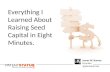 Everything I learned about seed capital in 8 minutes