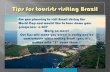 Tips for tourists visiting Brazil