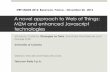 A novel approach to Web of things: M2M and  enhanced javascript technologies