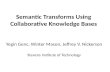 Semantic Transforms Using Collaborative Knowledge Bases