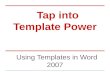 Word 2007 templates