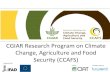 Overview: CGIAR Research Program on Climate Change, Agriculture and Food Security (CCAFS) - October 2013