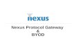 Nexus Protocol Gateway and BYOD