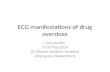 ECG manifestations of drug overdose