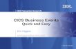 CICS Lunch n Learn - CICS Business Events Quick and Easy
