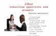 23 red interview questions and answers