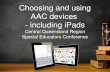 Choosing and using AAC devices - including iPads