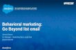 Behavioral Marketing: Go Beyond List Email Marketing