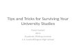 Tips and tricks for surviving your university studies