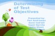 Determining of test objectives (language Testing)
