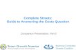 Complete Streets: Costs Questions Guides Powerpoint 2