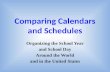 Comparing calendars and schedules