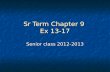 Sr term chapter 9