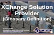 XChange Solution Provider (Glossary Definition) (Slides)