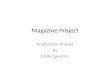 Magazine project production phases   contents page