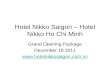 Hotel nikko saigon - grand opening package