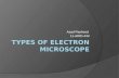 Types of electron microscope