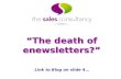 The death of enewsletters?