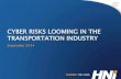 Cyber Risks Looming in the Transportation Industry