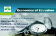 Economics of education