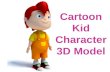 CARTOON KID CHARACTER 3D MODEL