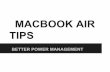 MacBook Air: Power Management for Students