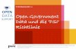 Die PSI-Richtline und offene Regierungsdaten