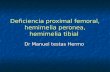 Deficiencia proximal femoral, hemimelia peronea, hemimelia tibial Dr Manuel testas Hermo.