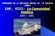 1 CAP. VIII: La Comunidad Política (377 – 427) COMPENDIO DE LA DOCTRINA SOCIAL DE LA IGLESIA (2004)