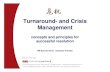 Turnaround and crisis management [kompatibilitätsmodus]