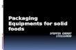 packing equipments for solid foods