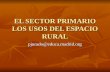 EL SECTOR PRIMARIO LOS USOS DEL ESPACIO RURAL pjurado@educa.madrid.org.