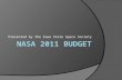 Nasa 2011 budget