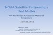 NOAA Satellite Partnerships That Matter