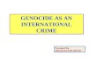 genocide as an international crime