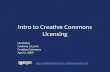Intro to Creative Commons Licenses