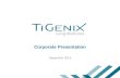 Corporate Presentation TiGenix - September 2014