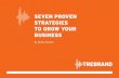 7 Proven strategies to grow your business